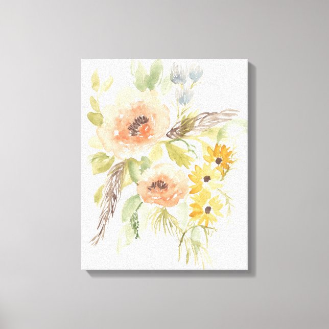 Sent Summer Flowers I Canvastryck (Framsida)