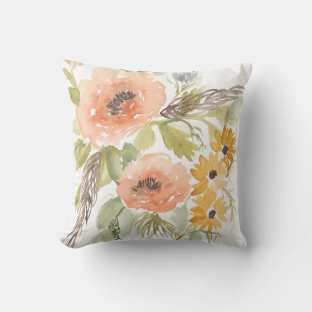 Sent Summer Flowers I Kudde (Framsida)