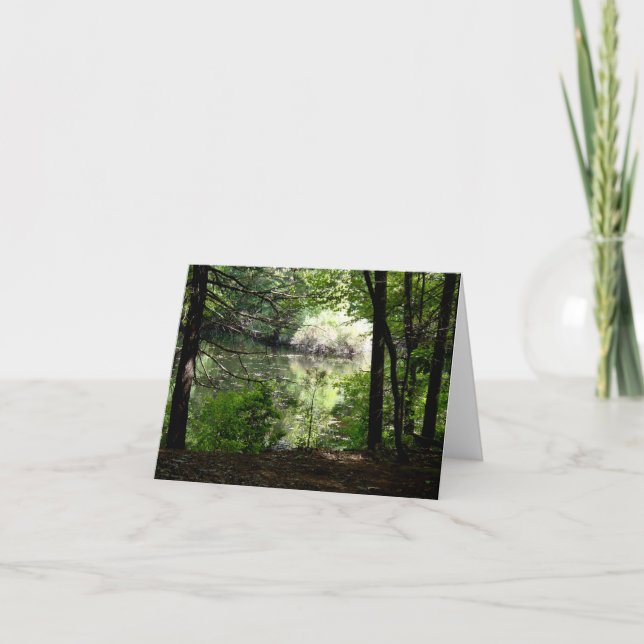 Sent Summer vid Walden Pond Anteckningskort (Framsida)