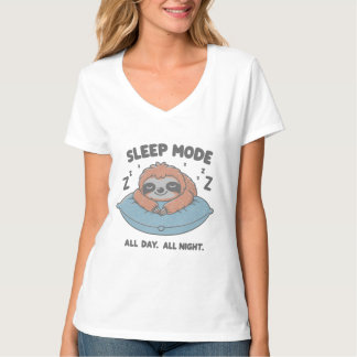 Sent viloläge, ratt, Lazy T-Shirt, roligt T Shirt