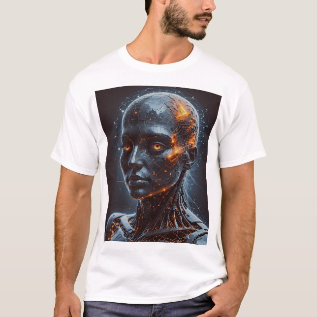 Sentient Nexus: Awakening the Cyber T Shirt (Framsida)