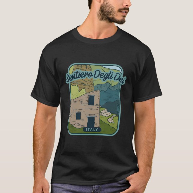 Sentiero degli Dei - Italien T Shirt (Framsida)