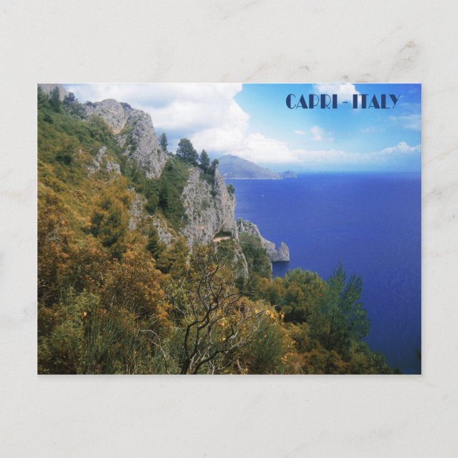 Sentiero dei Cacciatori, Isle of Capri vycard Vykort (Framsida)