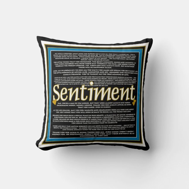 Sentiment Pillow Kudde (Framsida)