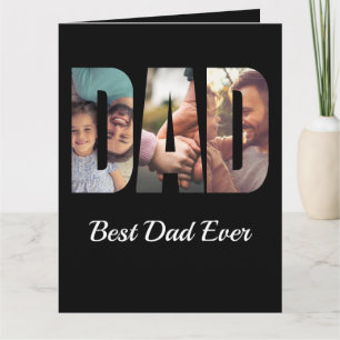 Sentimental Bästa Pappa Anpassad Foto Fars Dag Kort
