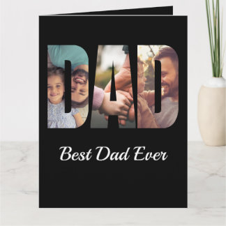 Sentimental Bästa Pappa Anpassad Foto Fars Dag Kort