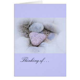 Sentimental Beach Stone Hälsningskort