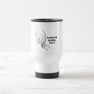 Sentimental familj och kärlek Linje Art Illustrati Resemugg