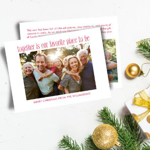 Sentimental Family Kärlek Multi Photo Red jul Julkort