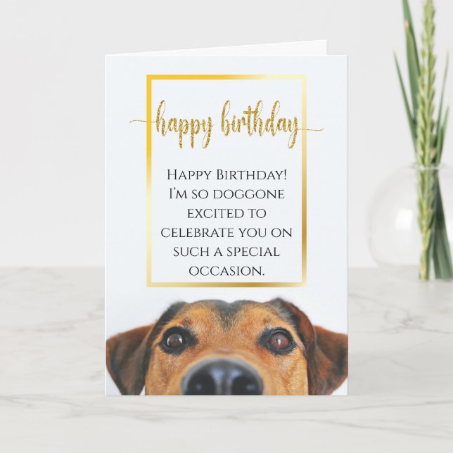 Sentimental Hund Funny Birthday Epic New Loely Kort (Framsida)