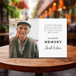 Sentimental Keepsake Funeral Photo  Gästböcker