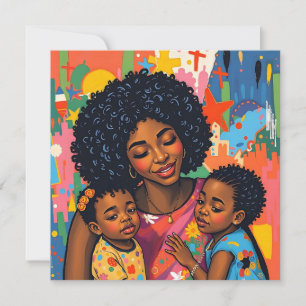 Sentimental Mor och Dotter Art Mors dag Kort