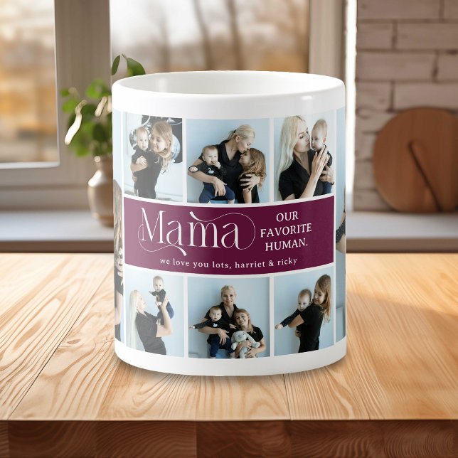 Sentimentala fotokollage Mamma Minnessak Kaffemugg (Skapare uppladdad)