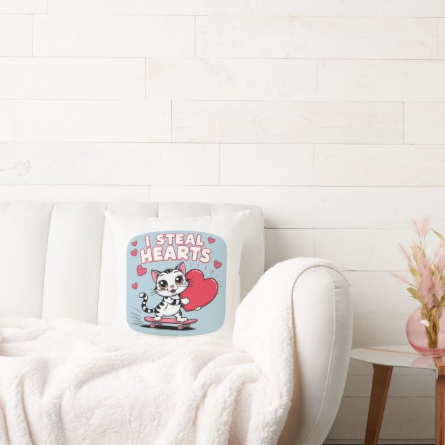 Sentimentala, moderna Valentine Pillows for Pets Kudde (Soffa)