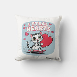 Sentimentala, moderna Valentine Pillows for Pets Kudde