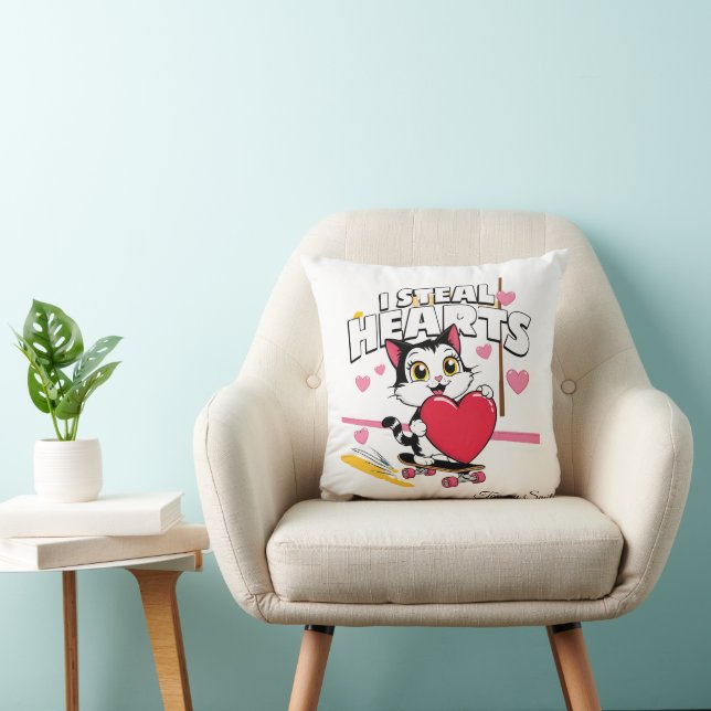 Sentimentala, moderna Valentine Pillows for Pets Kudde (Stol)