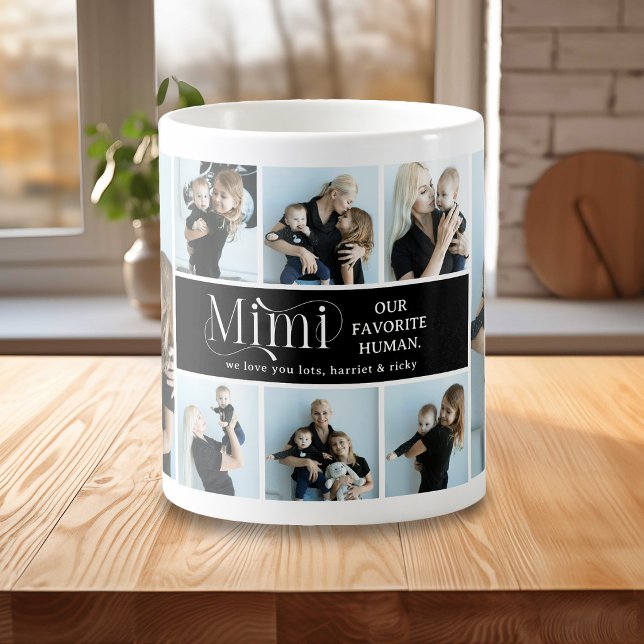 Sentimentalt fotokollage Mimi-ärvdelinje Kaffemugg (Skapare uppladdad)