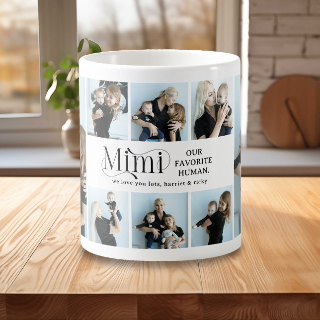 Sentimentalt fotokollage Mimi-ärvdelinje Kaffemugg (Skapare uppladdad)
