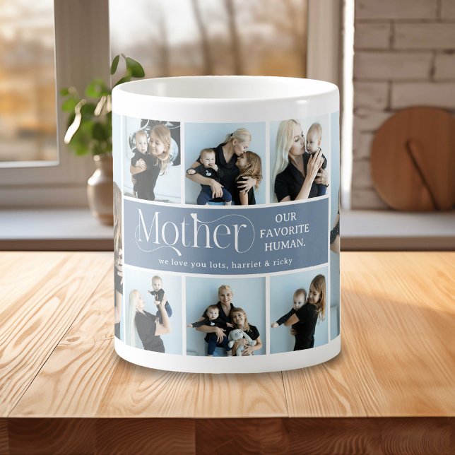 Sentimentalt fotokollage minnessak för mamma kaffemugg (Skapare uppladdad)