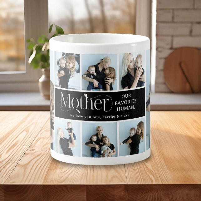 Sentimentalt fotokollage minnessaker för mamma kaffemugg (Skapare uppladdad)