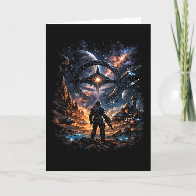 Sentinel of the Star Gate Helgkort (Framsida)