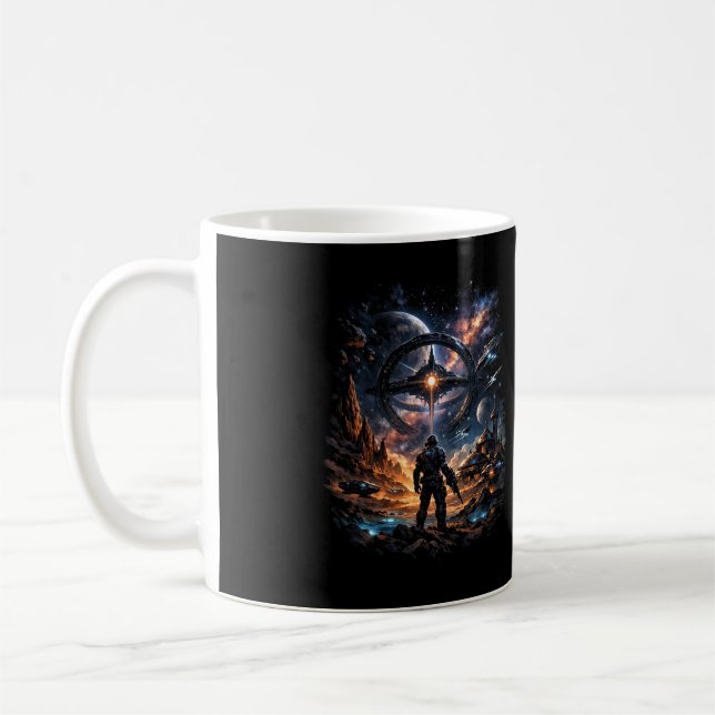 Sentinel of the Star Gate Kaffemugg (Vänster)