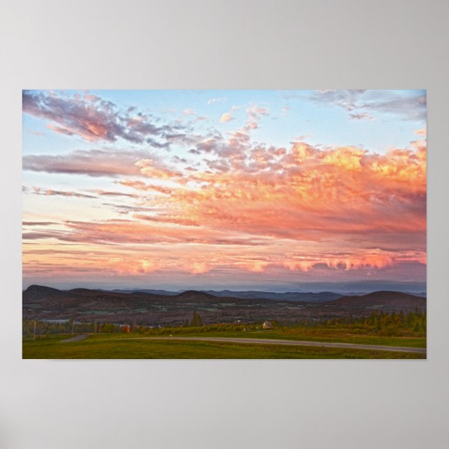Sentinel Sten Sunset, Vermont Poster (Framsidan)