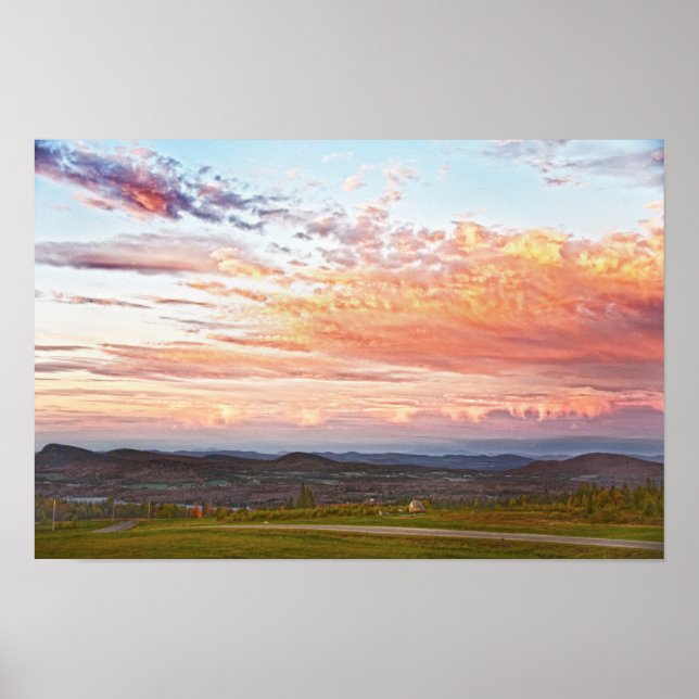 Sentinel Sten Sunset, Vermont Poster (Framsidan)