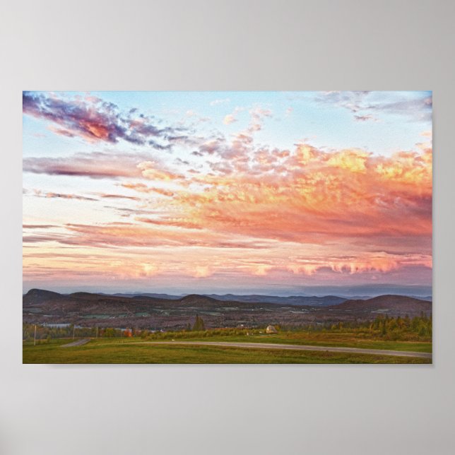 Sentinel Sten Sunset, Vermont Poster (Framsidan)