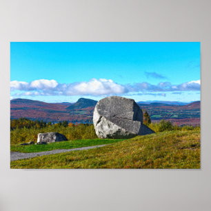 Sentinel Sten, Westmore, Vermont Poster