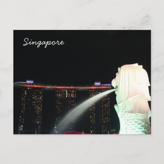 Sentosa Marina Bay Singapore-vykort Vykort (Framsida)
