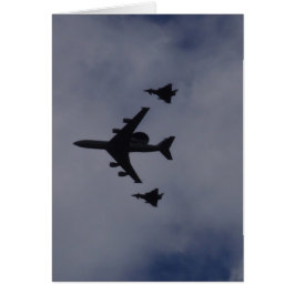 Sentry eskorterad av Typhoons Hälsningskort