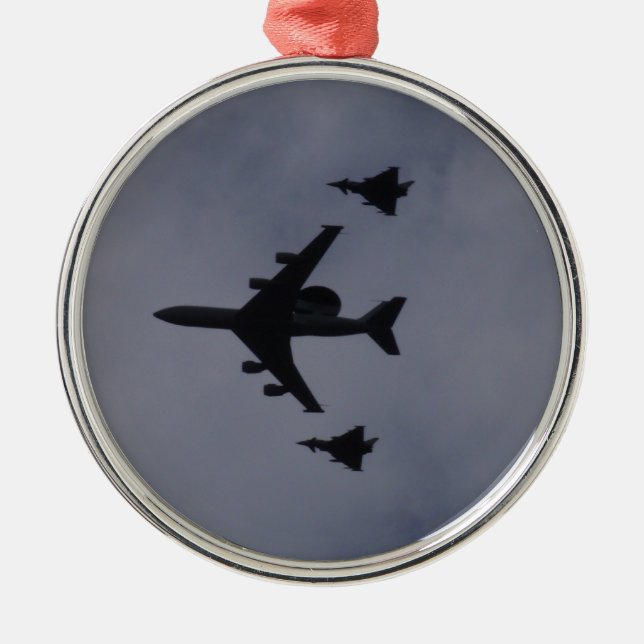 Sentry eskorterad av Typhoons Julgransprydnad Metall (Framsidan)
