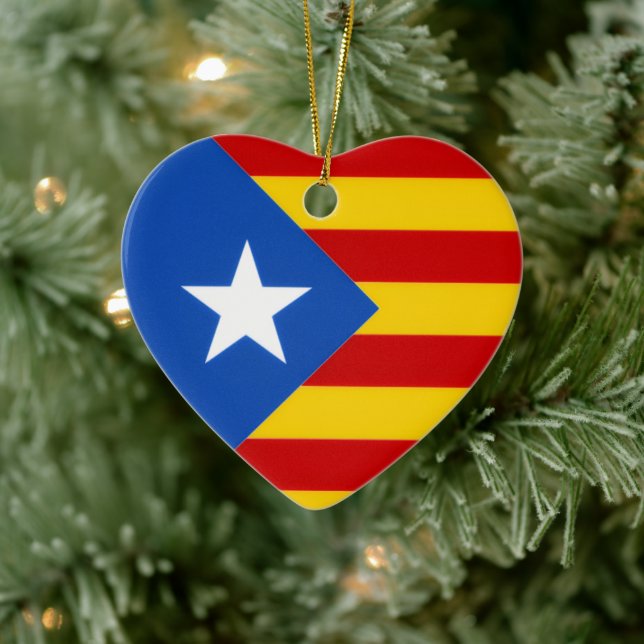 Senyera Estelada Julgransprydnad Keramik (Träd)