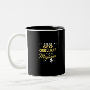 SEO Expert not Magician Två-Tonad Mugg
