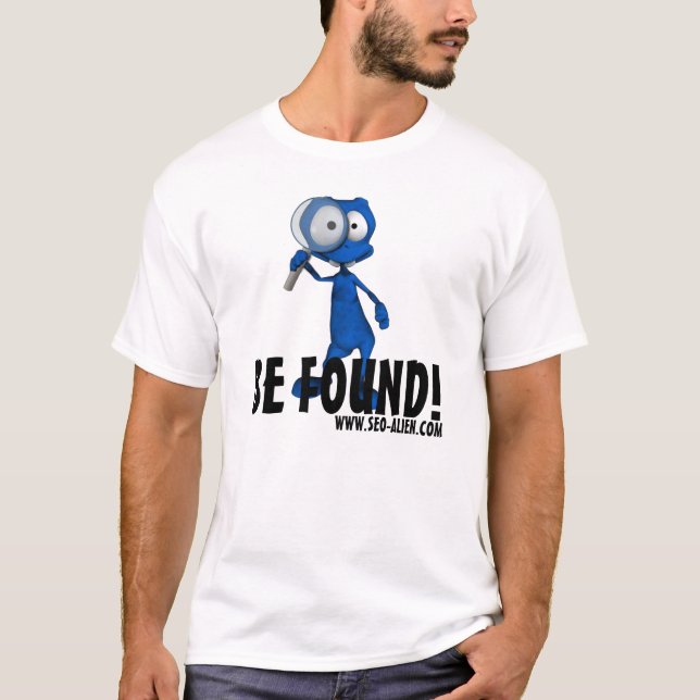 SEO-Främlingen "FINNAS ", Tee Shirt (Framsida)