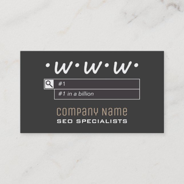 SEO-konsulentvisitkortar Visitkort (Framsida)