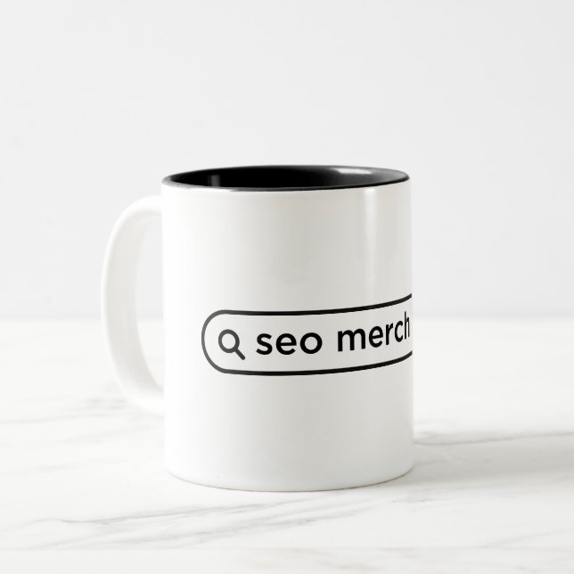 SEO Merch Quote Två-Tonad Mugg (Framsida vänster)