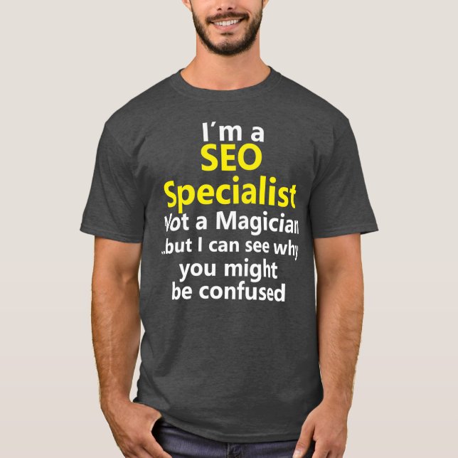 SEO Specialist Job Online Digital för sökmotor T Shirt (Framsida)