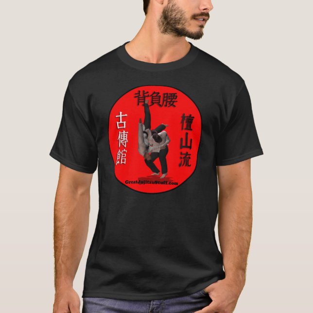 Seoi Goshi mörk - röd skjorta Tee (Framsida)