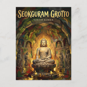 Seokguramgrottan Sydkorea Vykort