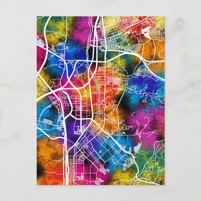 Seongnam-si Sydkorea Karta Vykort (Framsida)