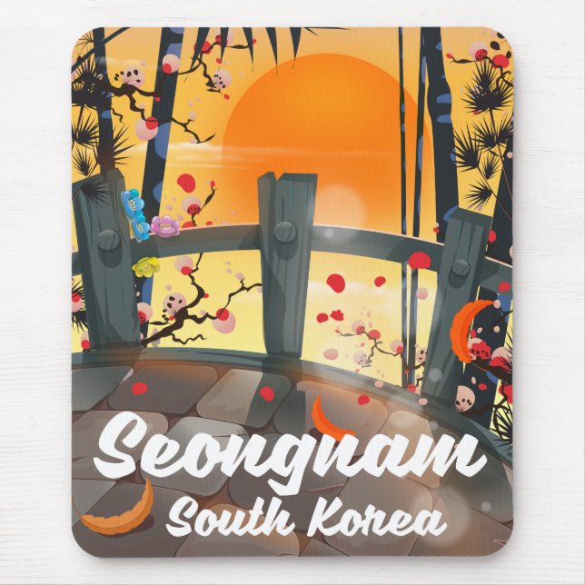 Seongnam Sydkorea reseinformation affisch Musmatta (Framsidan)