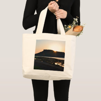 Seongsan Sunrise Peak Jeju Korea Stor shoppingväsk Jumbo Tygkasse