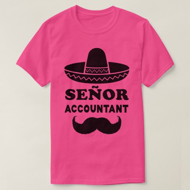 Seor Accountant Pun Gift for Senior Accountants 2 T Shirt (Design framsida)