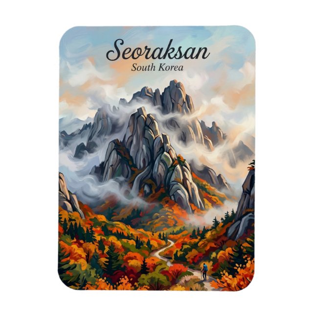 Seoraksan nationalpark Sydkorea Magnet (Vertikal)