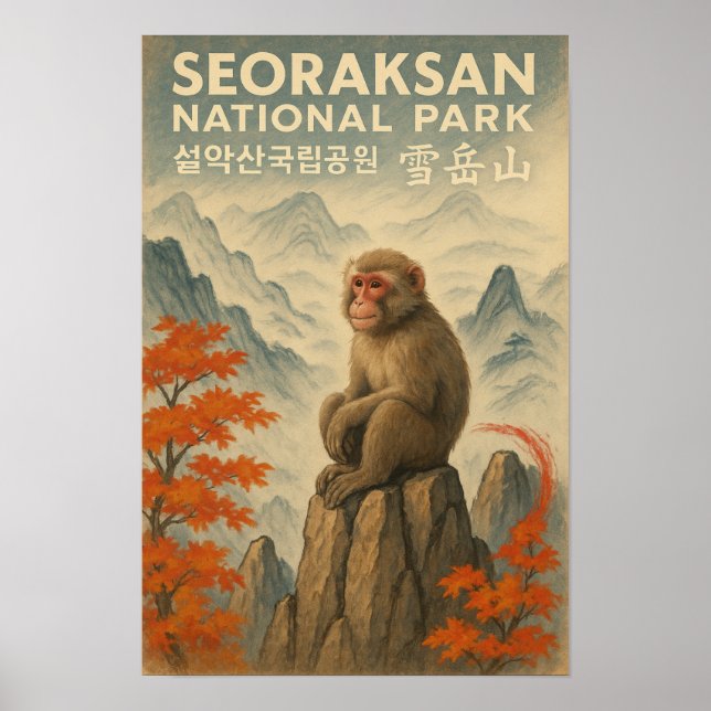 Seoraksan NP Korea Poster (Framsidan)