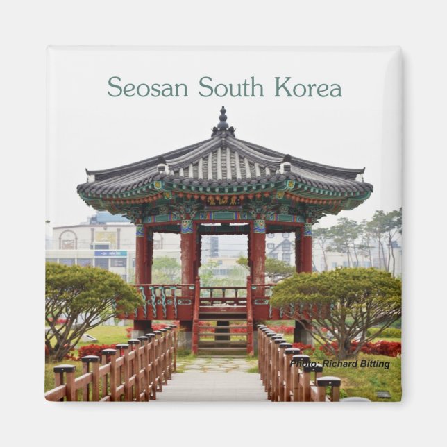 Seosan Sydkorea Travel Souvenir Fridge Magnets Magnet (Framsidan)