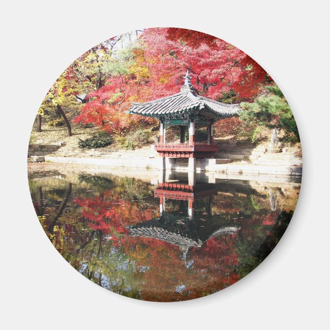 Seoul Autumn Färg Magnet (Framsidan)