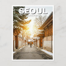Seoul Bukchon South Korea Winter